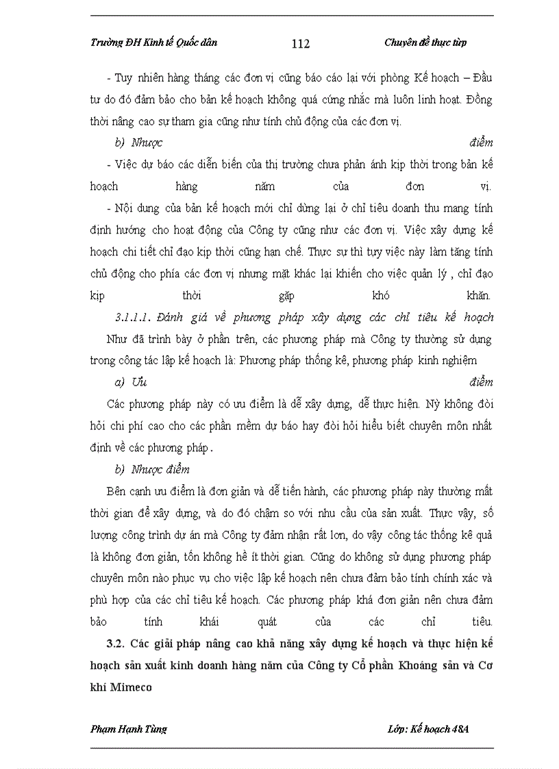 image for page Xây dựng kế hoạch sản xuất kinh doanh hàng năm tại Công ty Cổ phần Khoáng sản và Cơ khí Mimeco