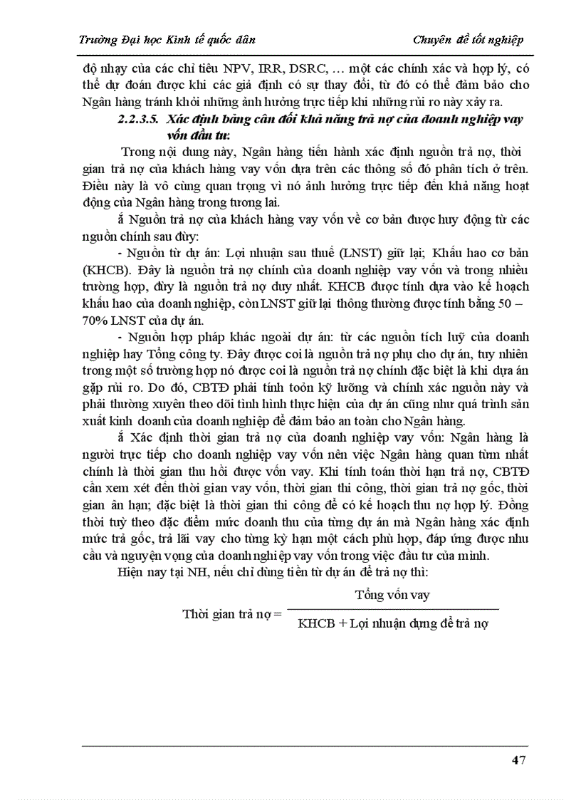 image for page Thẩm định tài chính dự án đầu tư tại các NHTM