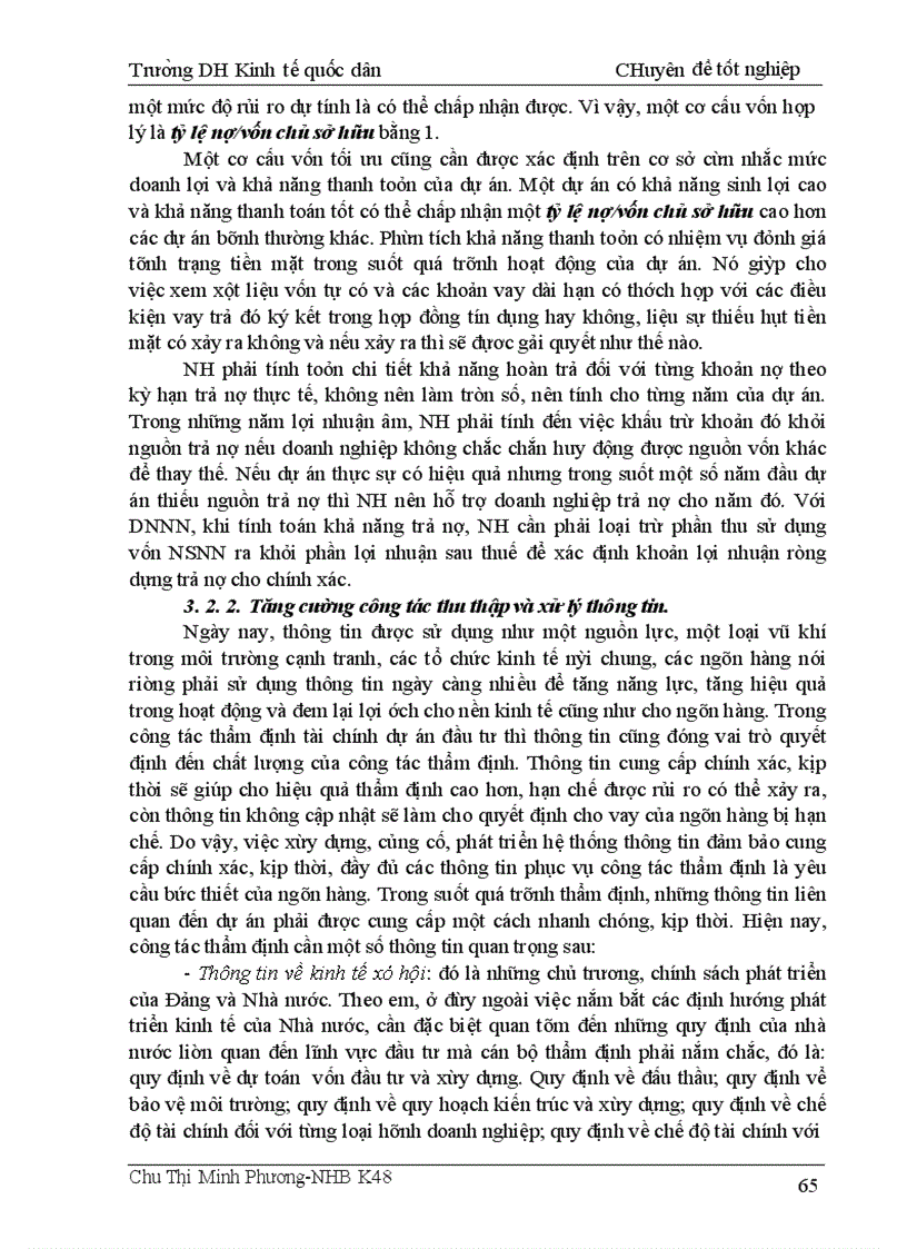 image for page Thẩm định tài chính dự án đầu tư tại các NHTM