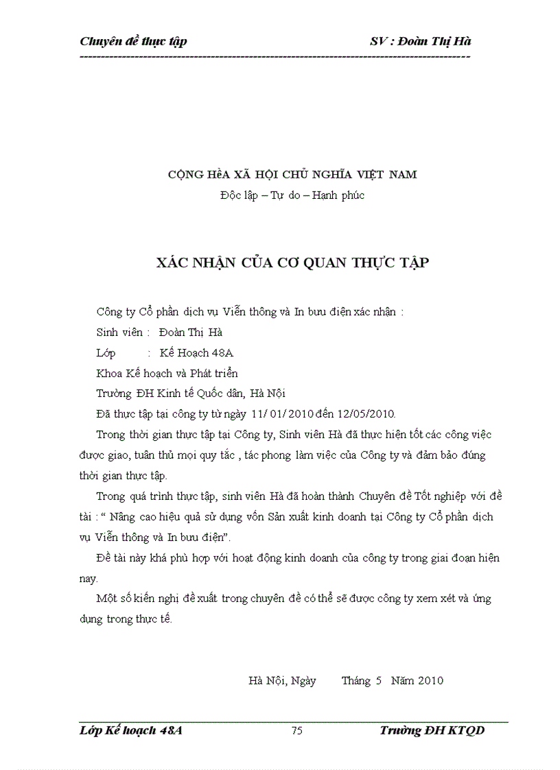 image for page Nâng cao hiệu quả sử dụng vốn sản xuất kinh doanh tại Công ty Cổ phần dịch vụ Viễn thông và In bưu điện