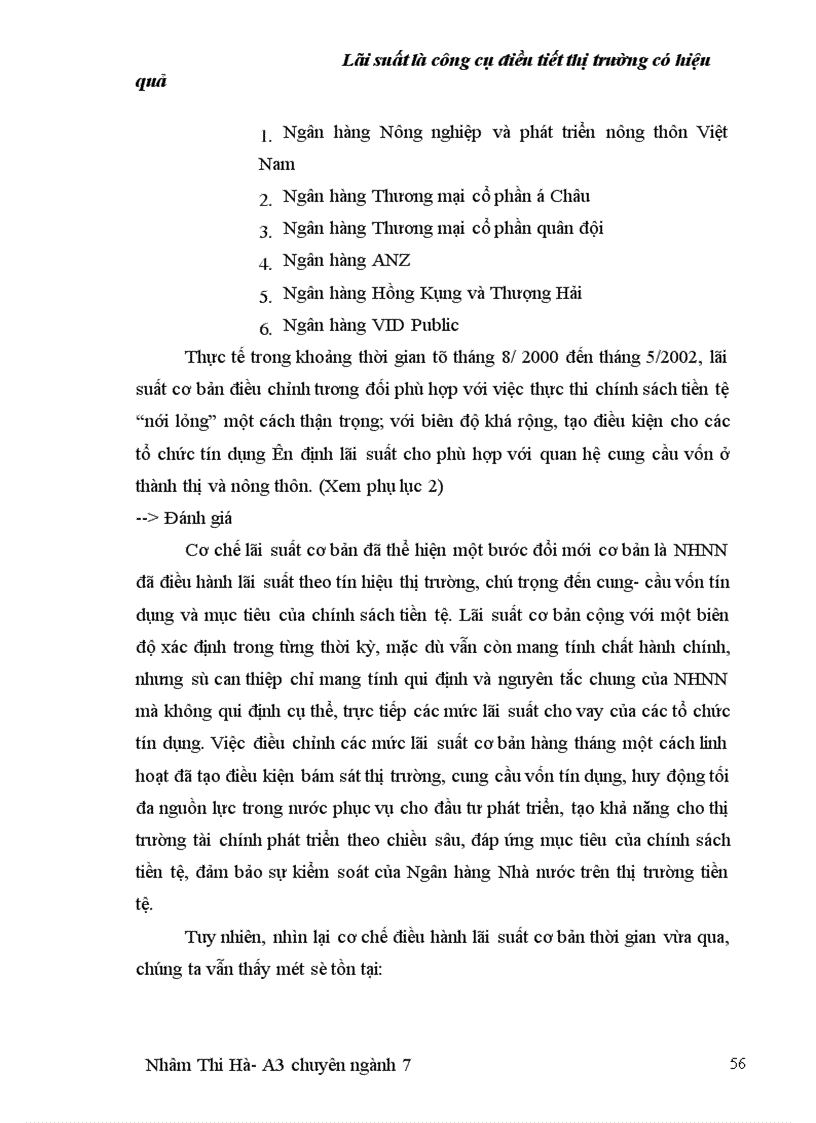 image for page Lái suất ngân hàng thương maị là một trong những công cụ điều tiết có hiệu quả trong nền kinh tế thị trường