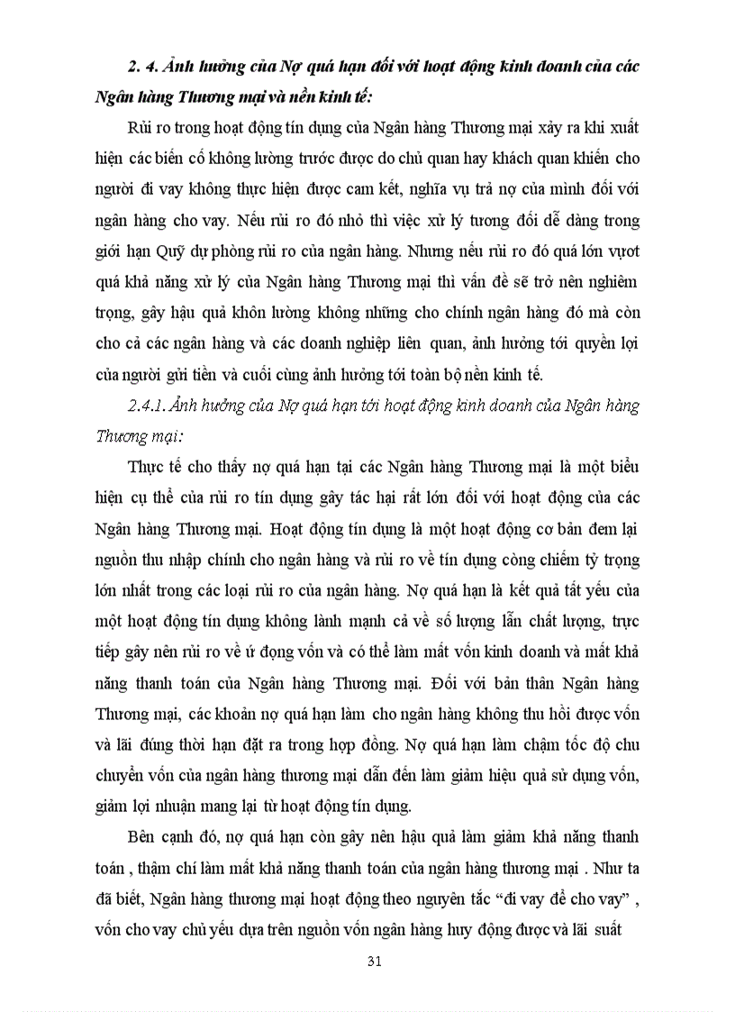 image for page Nợ quá hạn và những giải pháp nhằm ngăn ngừa, hạn chế và xử lý nợ quá hạn trong kinh doanh tín dụng của các ngân hàng thương mại