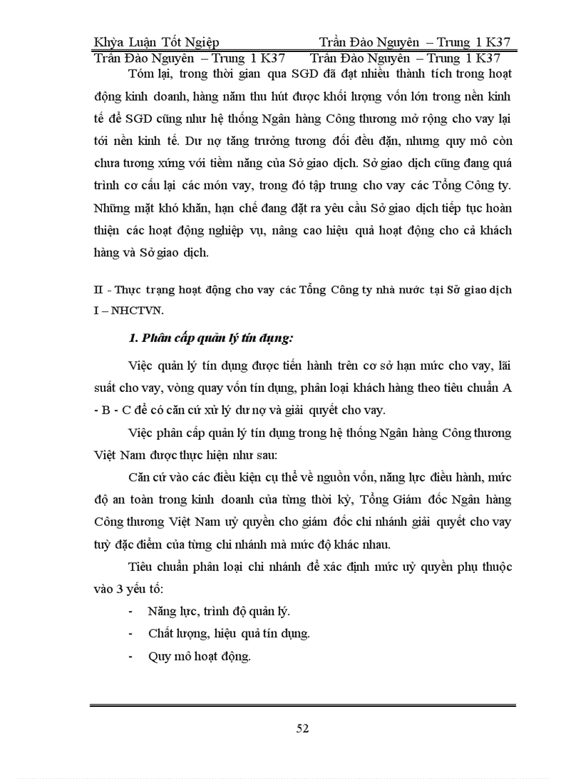 image for page Giải pháp nhằm mở rộng hoạt động cho vay các Tổng Công Ty Nhà nước tại Sở giao dịch I - Ngân hàng Công thương Việt Nam
