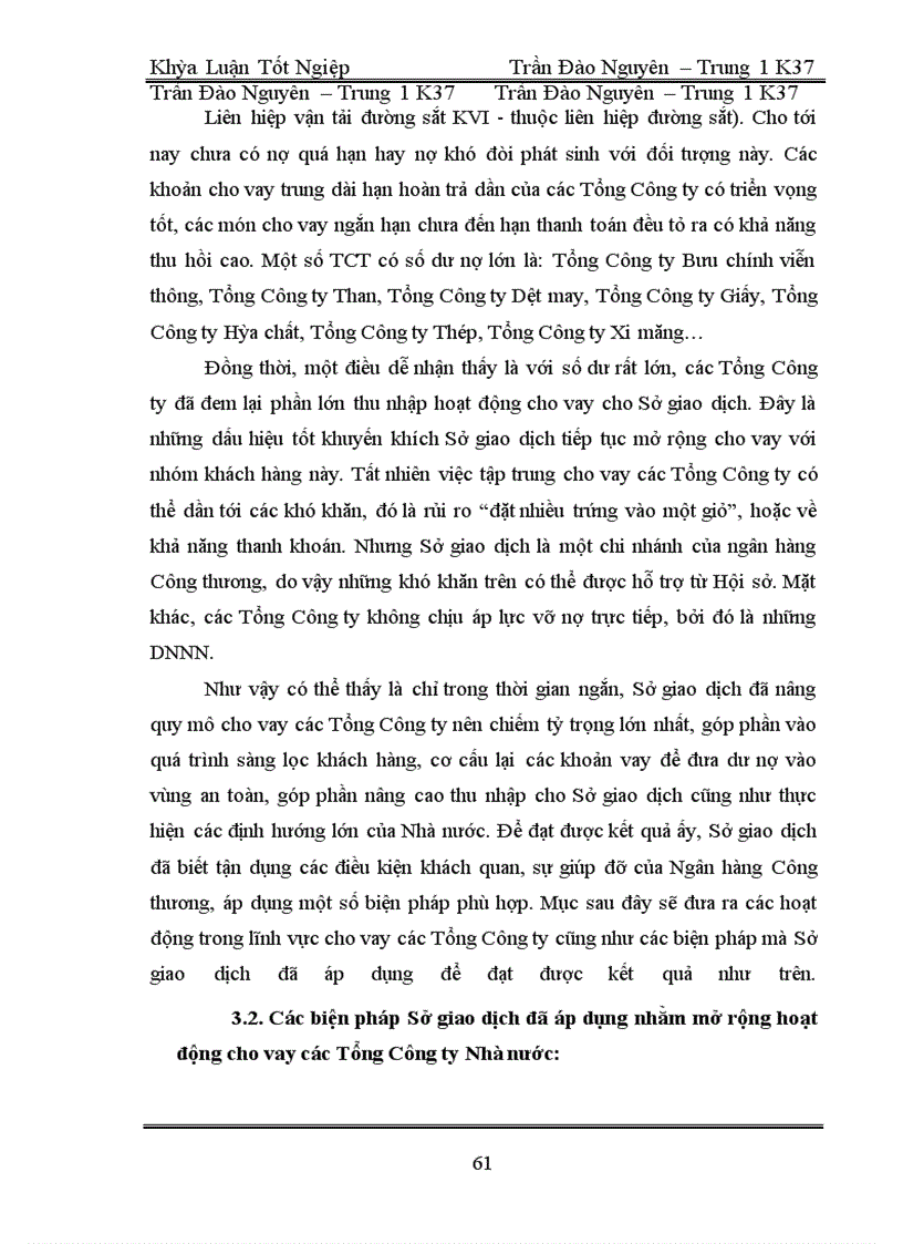 image for page Giải pháp nhằm mở rộng hoạt động cho vay các Tổng Công Ty Nhà nước tại Sở giao dịch I - Ngân hàng Công thương Việt Nam