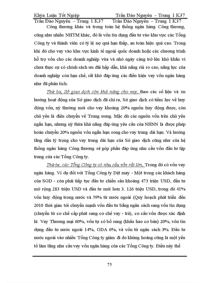 image for page Giải pháp nhằm mở rộng hoạt động cho vay các Tổng Công Ty Nhà nước tại Sở giao dịch I - Ngân hàng Công thương Việt Nam