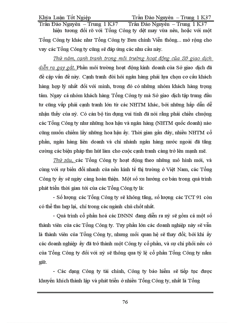 image for page Giải pháp nhằm mở rộng hoạt động cho vay các Tổng Công Ty Nhà nước tại Sở giao dịch I - Ngân hàng Công thương Việt Nam