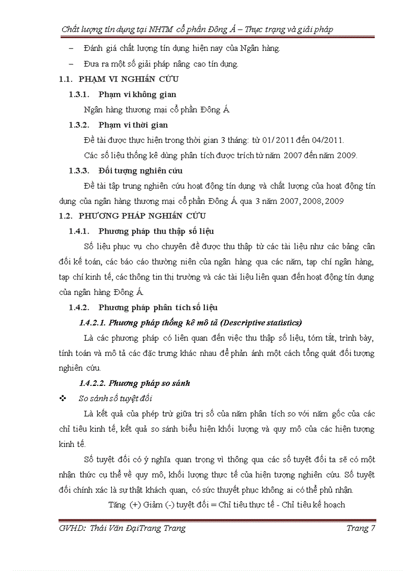 image for page Chất lượng tín dụng tại Ngân hàng thương mại cổ phần Đông Á – Thực trạng và giải pháp