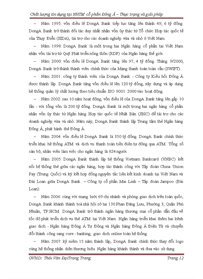 image for page Chất lượng tín dụng tại Ngân hàng thương mại cổ phần Đông Á – Thực trạng và giải pháp