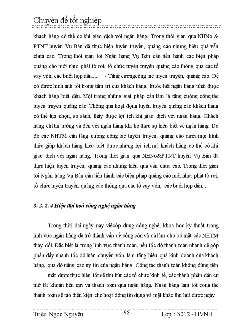 image for page Giải pháp và kiến nghị hiệu quả hoạt động huy động vốn của chi nhánh NHNo&PTNT huyệ Vụ Bản.
