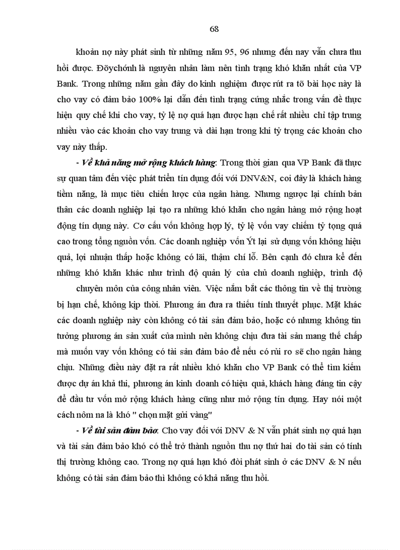 image for page Giải pháp tín dụng ngân hàng nhằm phát triển DNV&N tại VP Bank