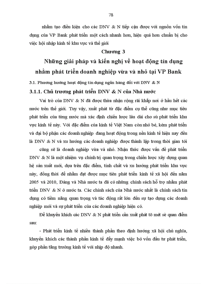 image for page Giải pháp tín dụng ngân hàng nhằm phát triển DNV&N tại VP Bank