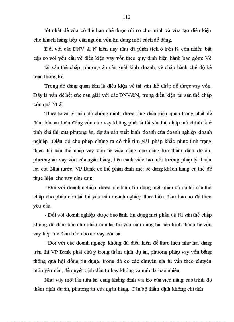 image for page Giải pháp tín dụng ngân hàng nhằm phát triển DNV&N tại VP Bank