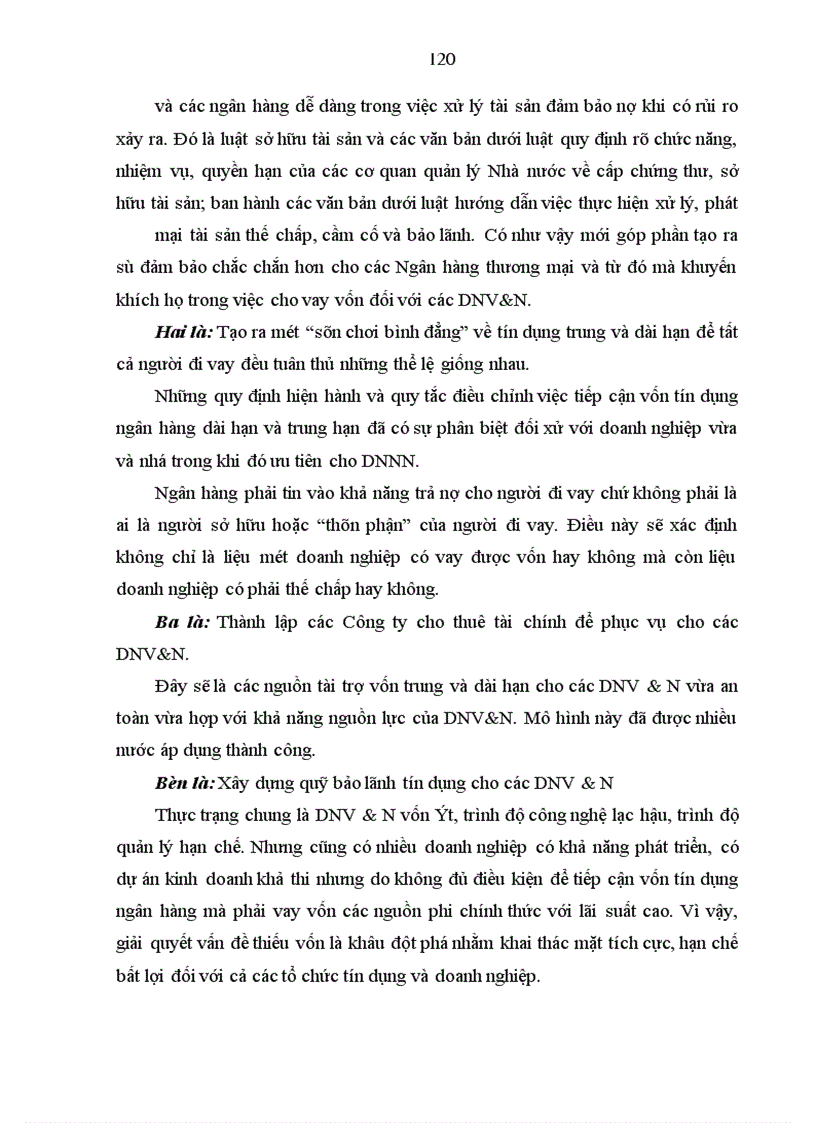 image for page Giải pháp tín dụng ngân hàng nhằm phát triển DNV&N tại VP Bank