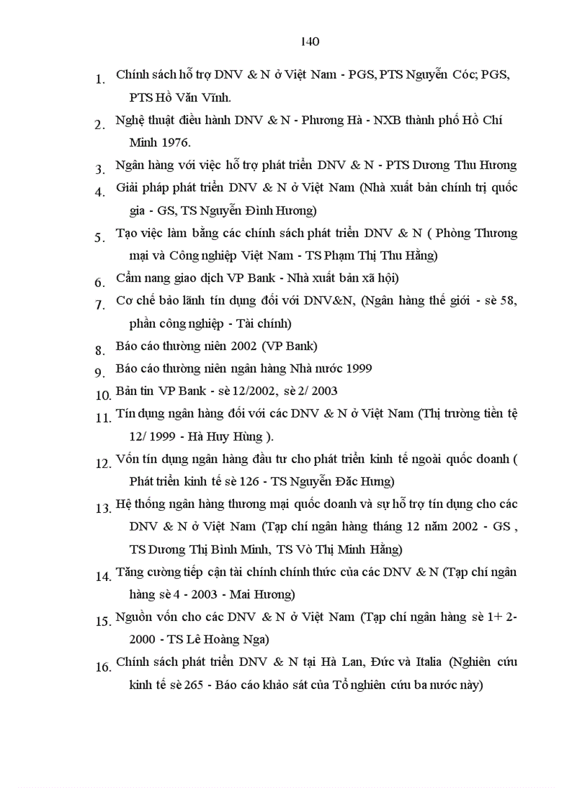 image for page Giải pháp tín dụng ngân hàng nhằm phát triển DNV&N tại VP Bank