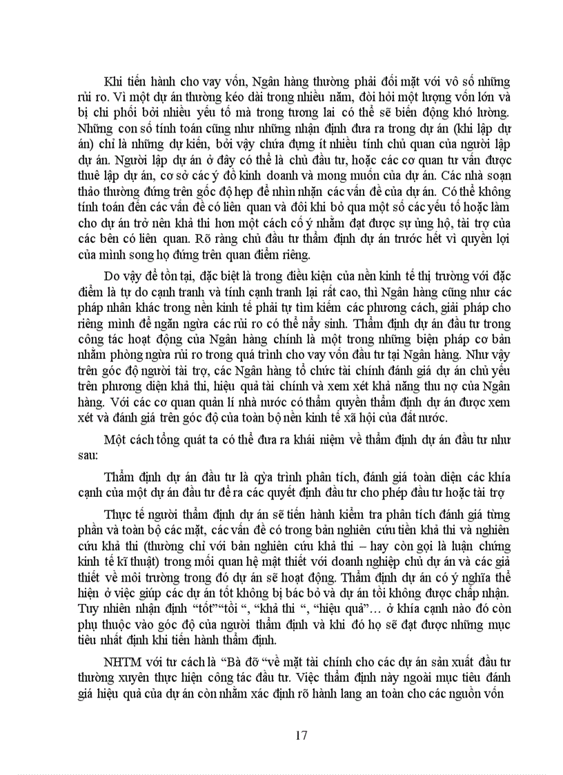 image for page Giải pháp nâng cao chất lượng thẩm định tài chính dự án đầu tư tại Ngân hàng Công thương Đống Đa