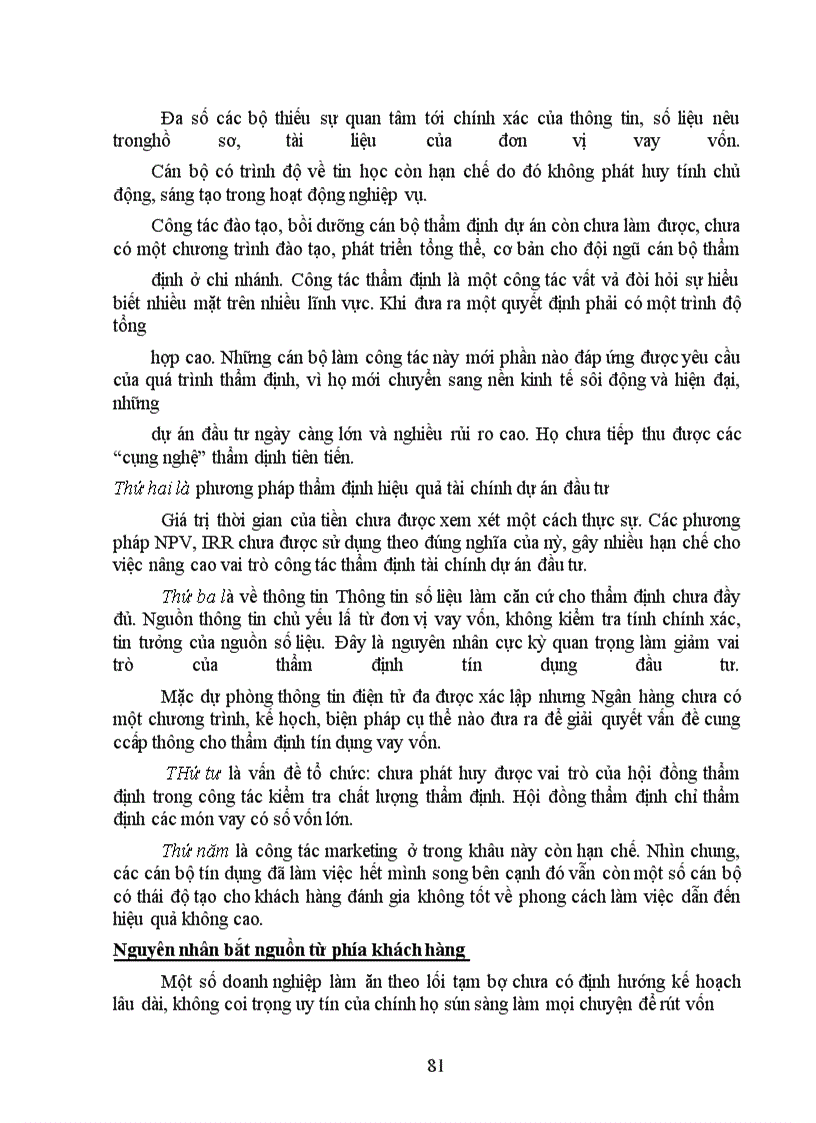image for page Giải pháp nâng cao chất lượng thẩm định tài chính dự án đầu tư tại Ngân hàng Công thương Đống Đa