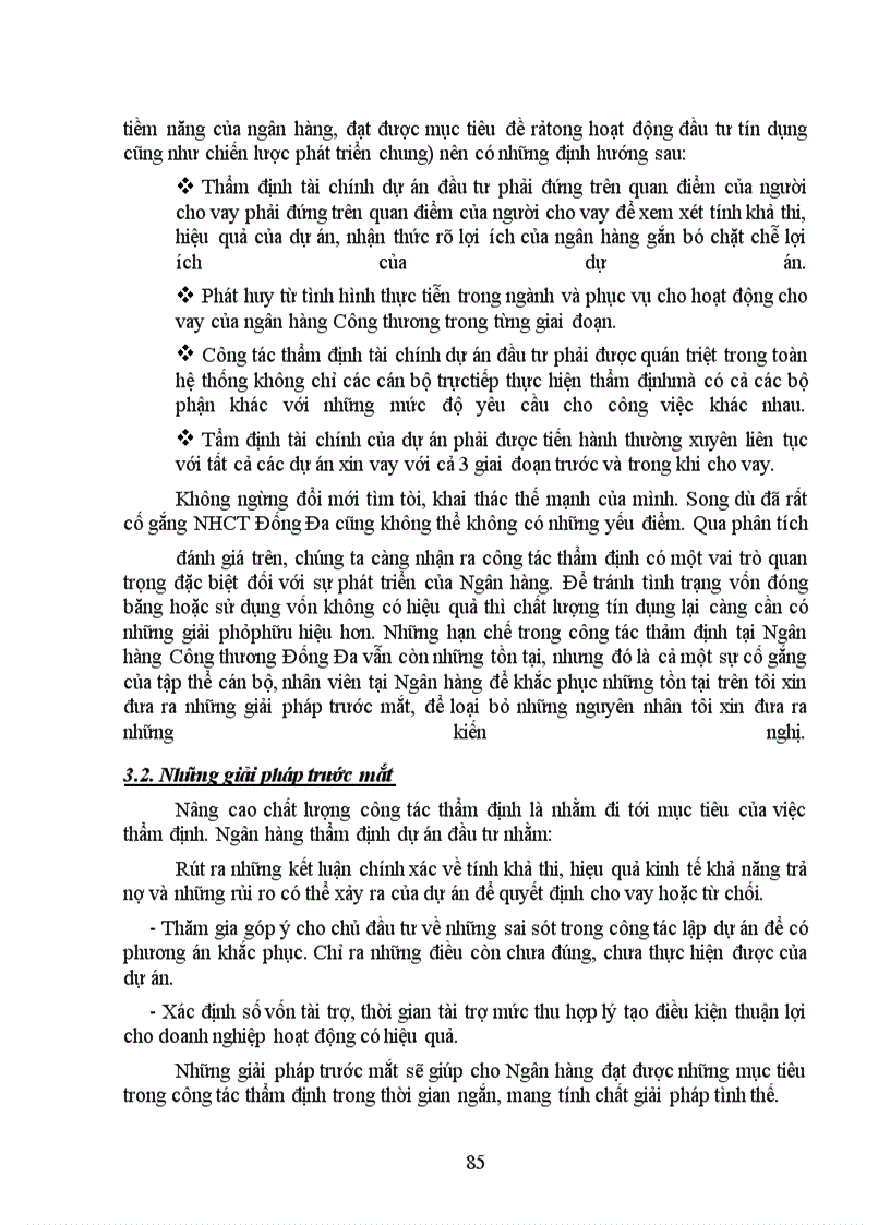 image for page Giải pháp nâng cao chất lượng thẩm định tài chính dự án đầu tư tại Ngân hàng Công thương Đống Đa