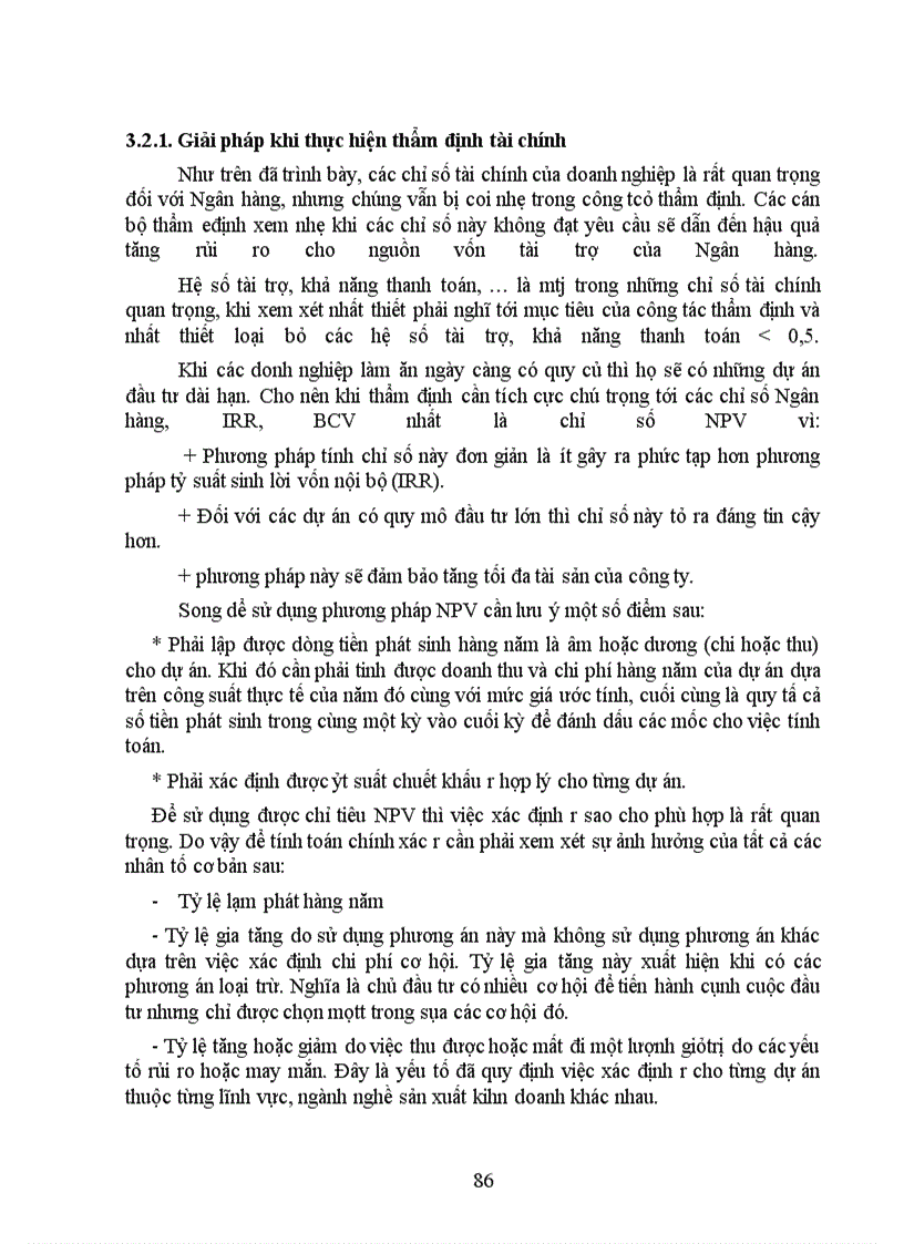 image for page Giải pháp nâng cao chất lượng thẩm định tài chính dự án đầu tư tại Ngân hàng Công thương Đống Đa