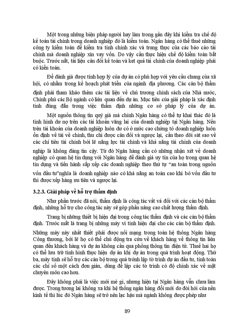image for page Giải pháp nâng cao chất lượng thẩm định tài chính dự án đầu tư tại Ngân hàng Công thương Đống Đa