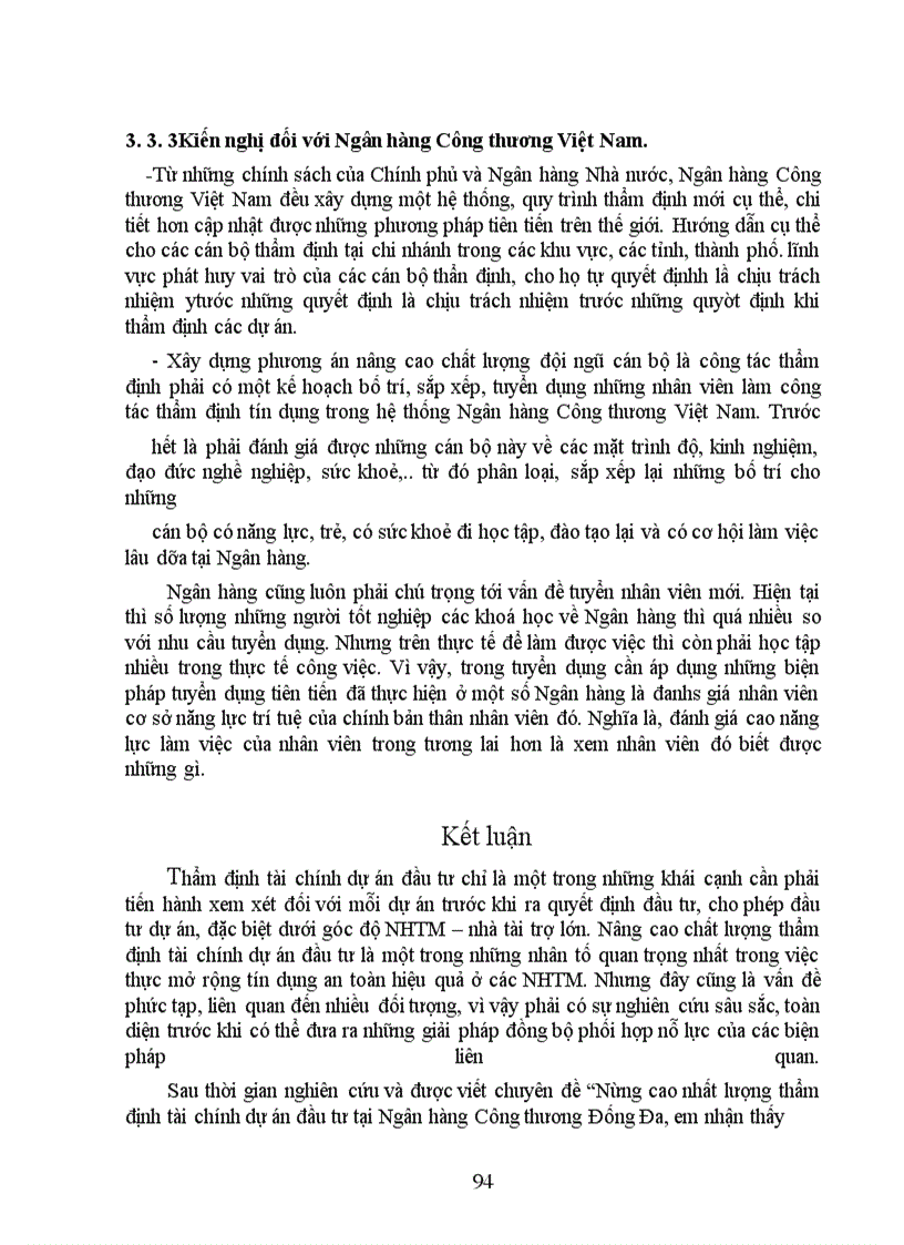 image for page Giải pháp nâng cao chất lượng thẩm định tài chính dự án đầu tư tại Ngân hàng Công thương Đống Đa