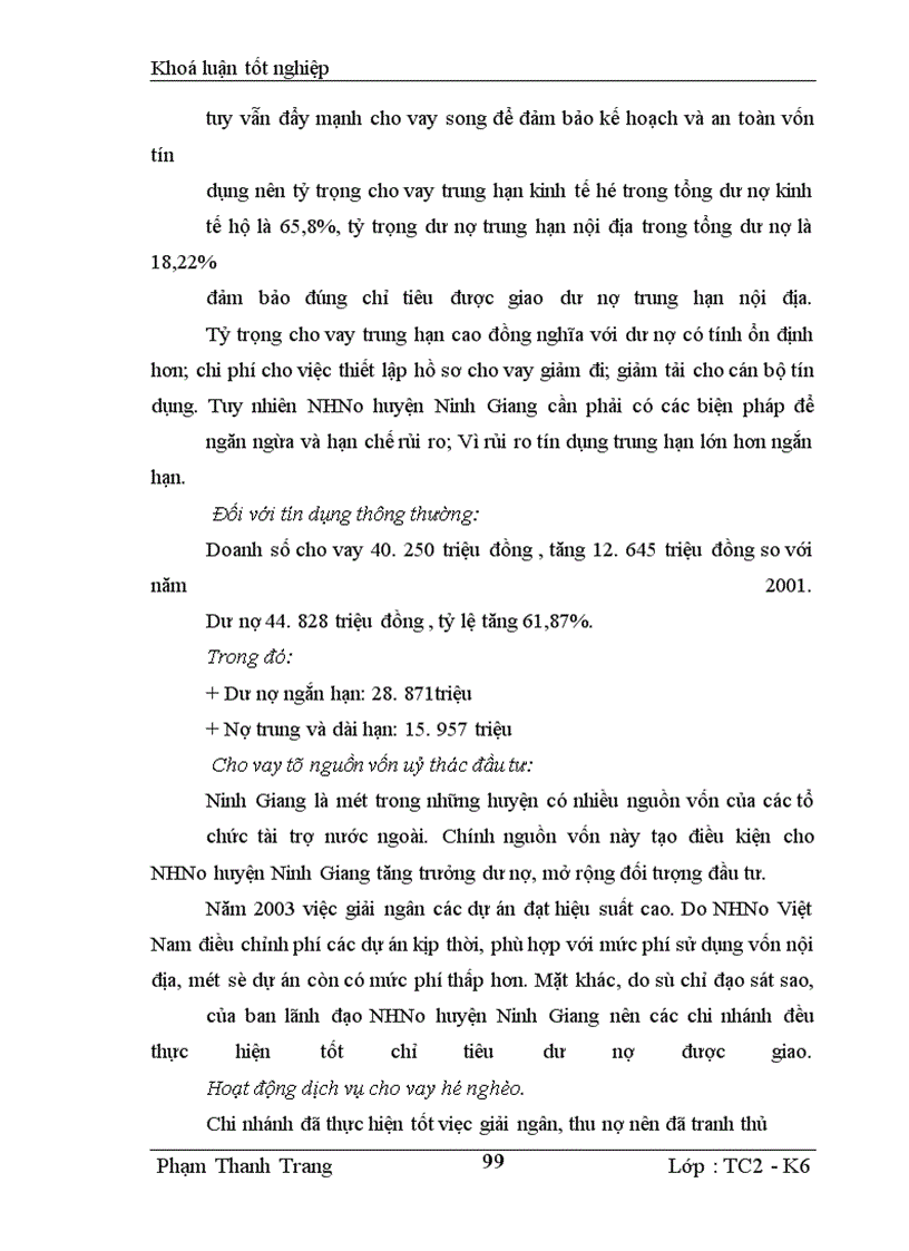image for page Giải pháp nâng cao hiệu quả Tín dụng đối với hộ sản xuất tại Ngân hàng nông nghiệp & phát triển nông thôn huyện Ninh Giang