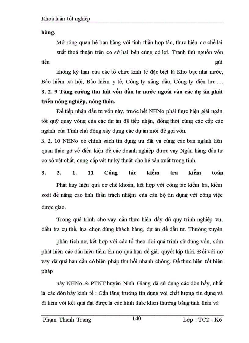 image for page Giải pháp nâng cao hiệu quả Tín dụng đối với hộ sản xuất tại Ngân hàng nông nghiệp & phát triển nông thôn huyện Ninh Giang