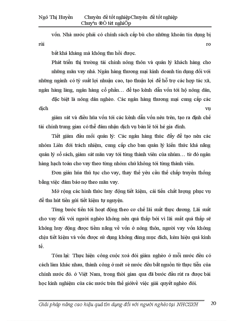 image for page Giải pháp nâng cao hiệu quả tín dụng đối với người nghèo tại ngân hàng chính sách xá hội