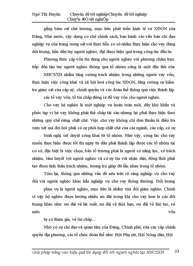 image for page Giải pháp nâng cao hiệu quả tín dụng đối với người nghèo tại ngân hàng chính sách xá hội