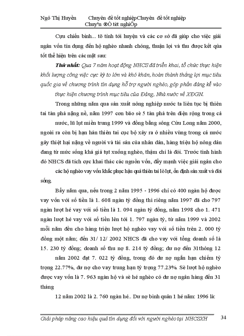 image for page Giải pháp nâng cao hiệu quả tín dụng đối với người nghèo tại ngân hàng chính sách xá hội