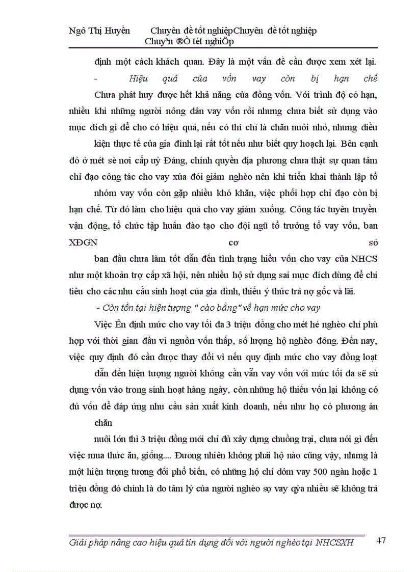 image for page Giải pháp nâng cao hiệu quả tín dụng đối với người nghèo tại ngân hàng chính sách xá hội
