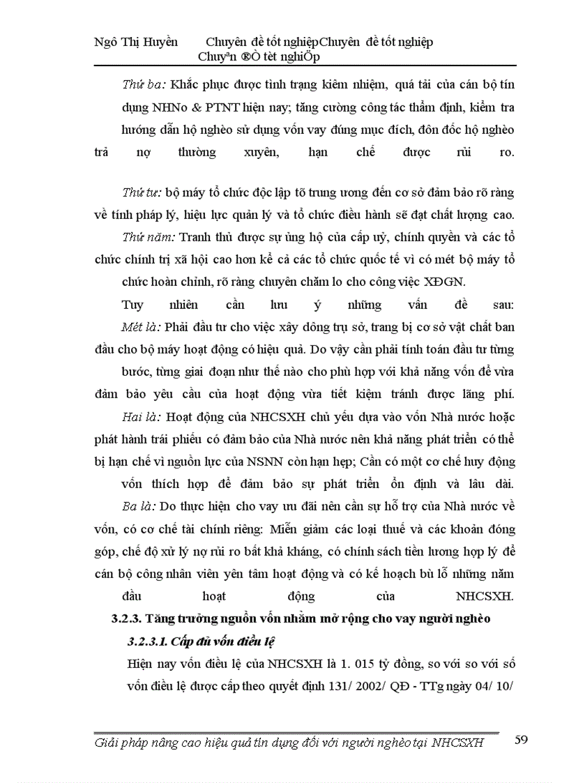 image for page Giải pháp nâng cao hiệu quả tín dụng đối với người nghèo tại ngân hàng chính sách xá hội