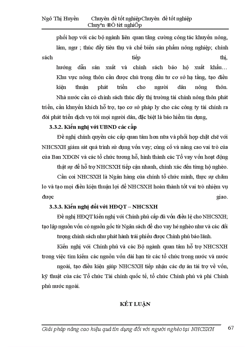 image for page Giải pháp nâng cao hiệu quả tín dụng đối với người nghèo tại ngân hàng chính sách xá hội