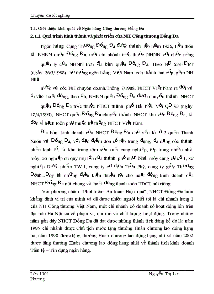image for page Giải pháp nhằm hạn chế rủi ro trong phương thức thanh toán tín dụng chứng từ tại Ngân hàng Công thương Đống Đ