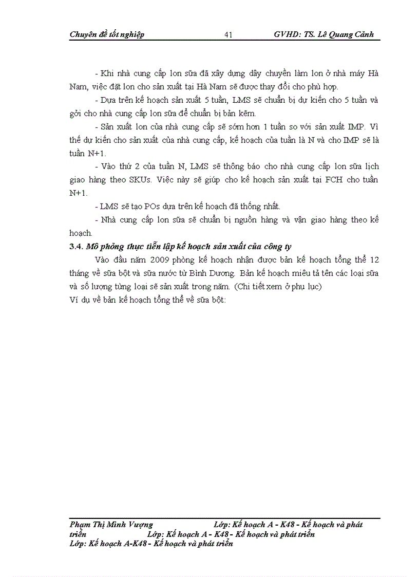 image for page Giải pháp hoàn thiện công tác lập kế hoạch sản xuất tại công ty sữa cô gái Hà Lan - Hà Nam (FrieslandCampina Hanam)