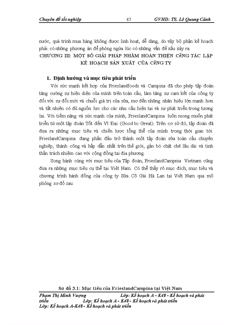 image for page Giải pháp hoàn thiện công tác lập kế hoạch sản xuất tại công ty sữa cô gái Hà Lan - Hà Nam (FrieslandCampina Hanam)
