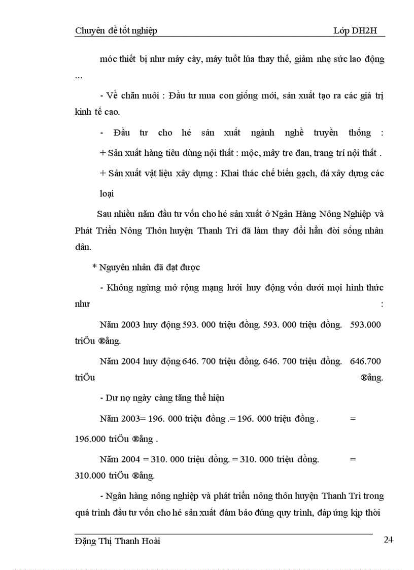 image for page Một số giải pháp nhằm nâng cao hiệu quả cho vay hộ sản xuất tại Ngân hàng nông nghiệp và Phát triển nông thôn huyện Thanh Trì