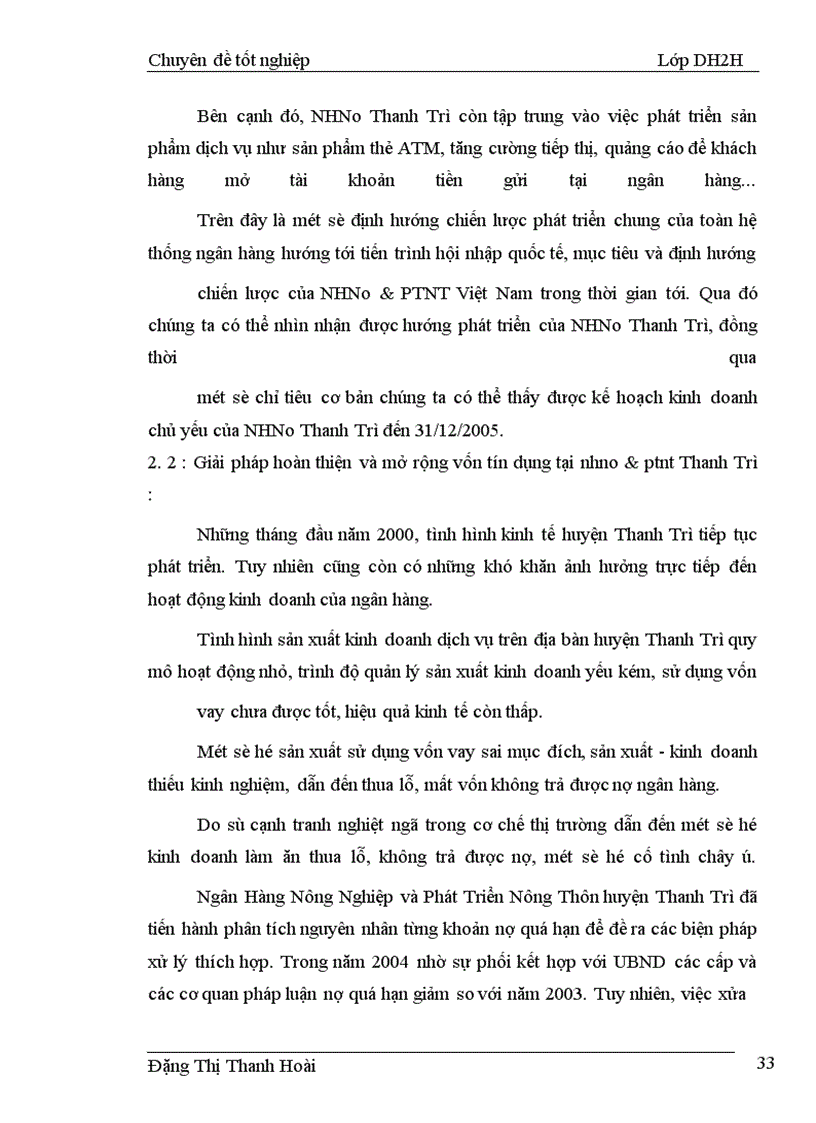 image for page Một số giải pháp nhằm nâng cao hiệu quả cho vay hộ sản xuất tại Ngân hàng nông nghiệp và Phát triển nông thôn huyện Thanh Trì