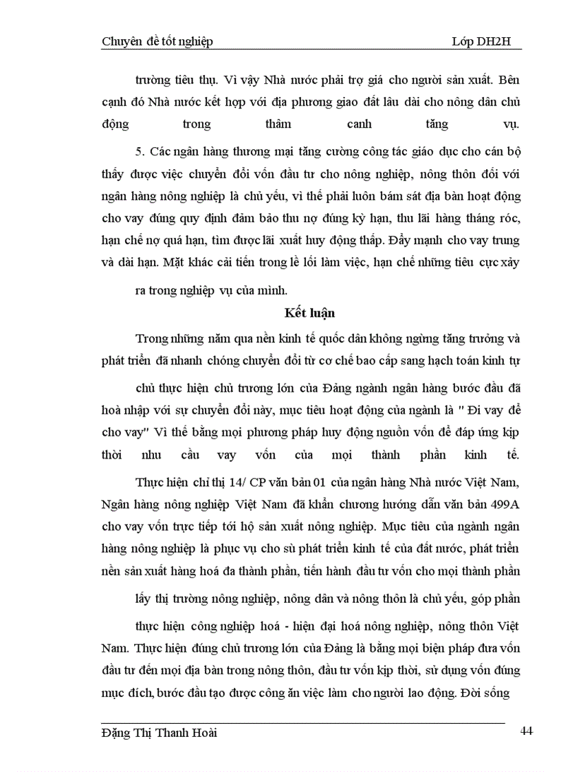 image for page Một số giải pháp nhằm nâng cao hiệu quả cho vay hộ sản xuất tại Ngân hàng nông nghiệp và Phát triển nông thôn huyện Thanh Trì