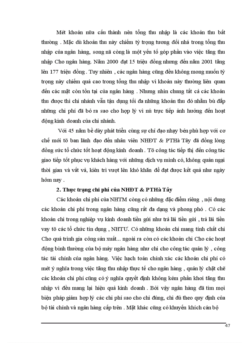 image for page Một số ý kiến về tăng thu nhập , tiết kiệm chi phí nhằm nâng cao hiệu quả kinh doanh tại Ngân hàng Đầu tư và Phát triển Hà Tâ