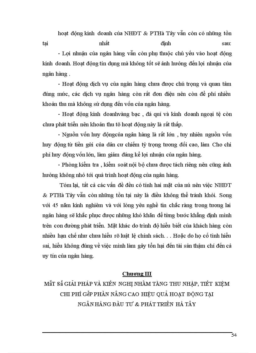 image for page Một số ý kiến về tăng thu nhập , tiết kiệm chi phí nhằm nâng cao hiệu quả kinh doanh tại Ngân hàng Đầu tư và Phát triển Hà Tâ