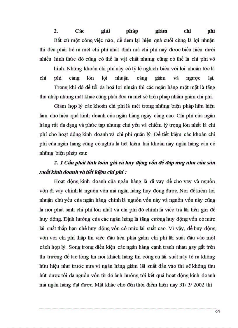 image for page Một số ý kiến về tăng thu nhập , tiết kiệm chi phí nhằm nâng cao hiệu quả kinh doanh tại Ngân hàng Đầu tư và Phát triển Hà Tâ