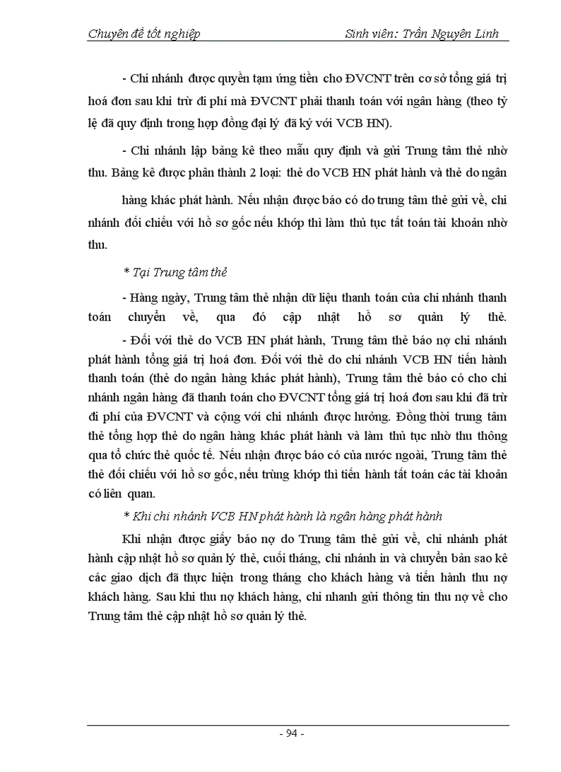 image for page Phát triển hoạt động thanh toán thẻ tại Ngân hàng Ngoại thương Hà Nội