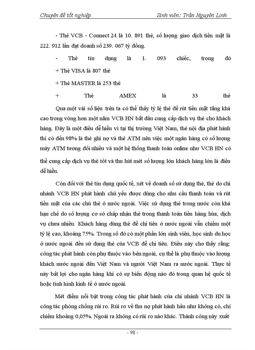 image for page Phát triển hoạt động thanh toán thẻ tại Ngân hàng Ngoại thương Hà Nội