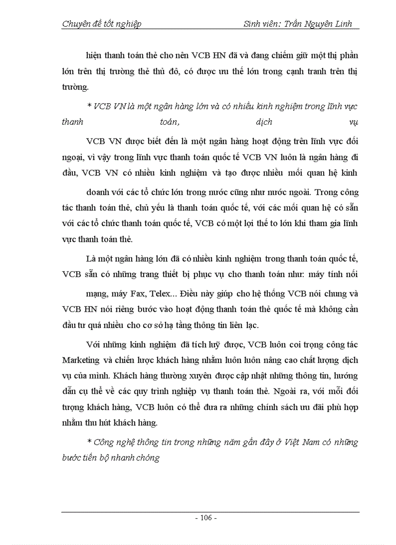 image for page Phát triển hoạt động thanh toán thẻ tại Ngân hàng Ngoại thương Hà Nội