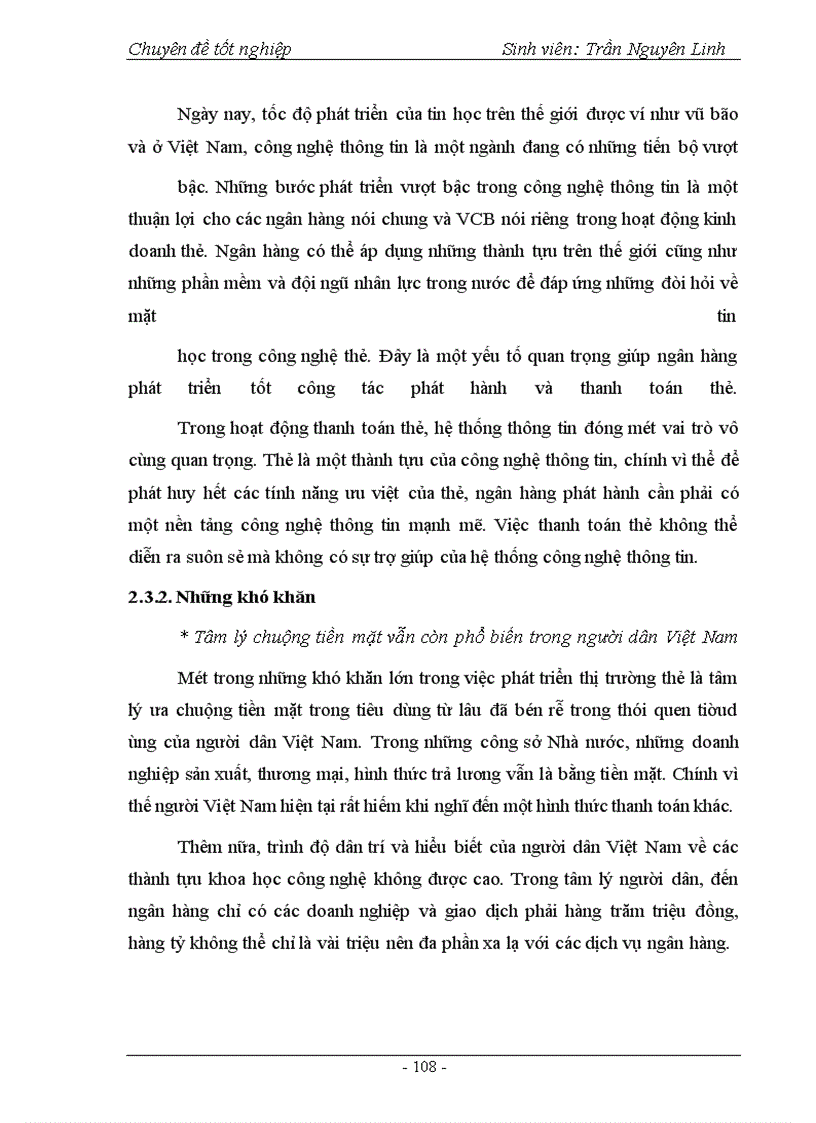 image for page Phát triển hoạt động thanh toán thẻ tại Ngân hàng Ngoại thương Hà Nội