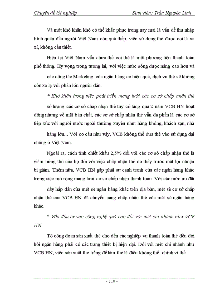 image for page Phát triển hoạt động thanh toán thẻ tại Ngân hàng Ngoại thương Hà Nội