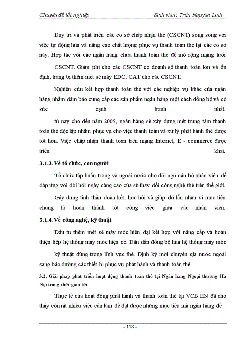 image for page Phát triển hoạt động thanh toán thẻ tại Ngân hàng Ngoại thương Hà Nội