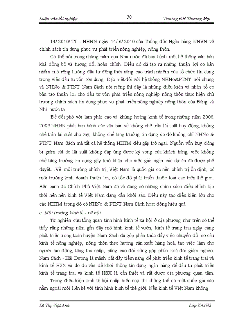 image for page Cho vay trang trại và hộ sản xuất của chi nhánh Ngân hàng Nông nghiệp và Phát Triển Nông Thôn chi nhánh Nam Sách - Hải Dương