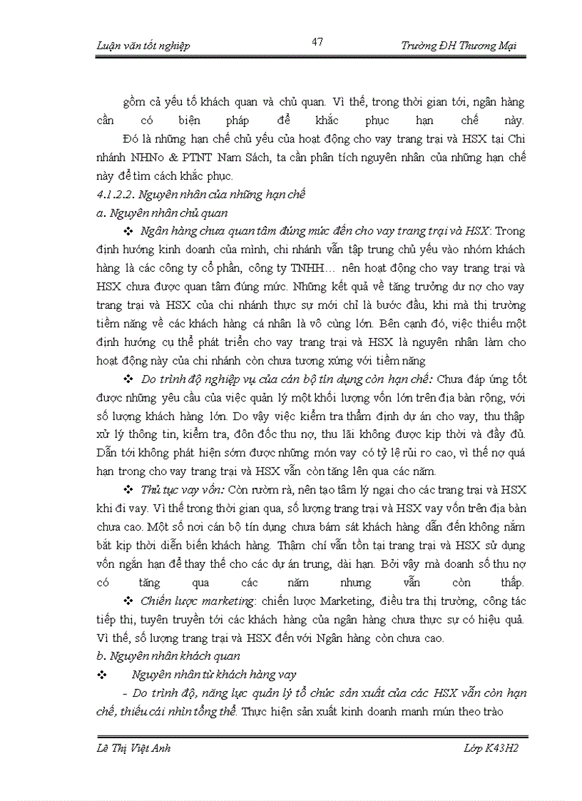 image for page Cho vay trang trại và hộ sản xuất của chi nhánh Ngân hàng Nông nghiệp và Phát Triển Nông Thôn chi nhánh Nam Sách - Hải Dương