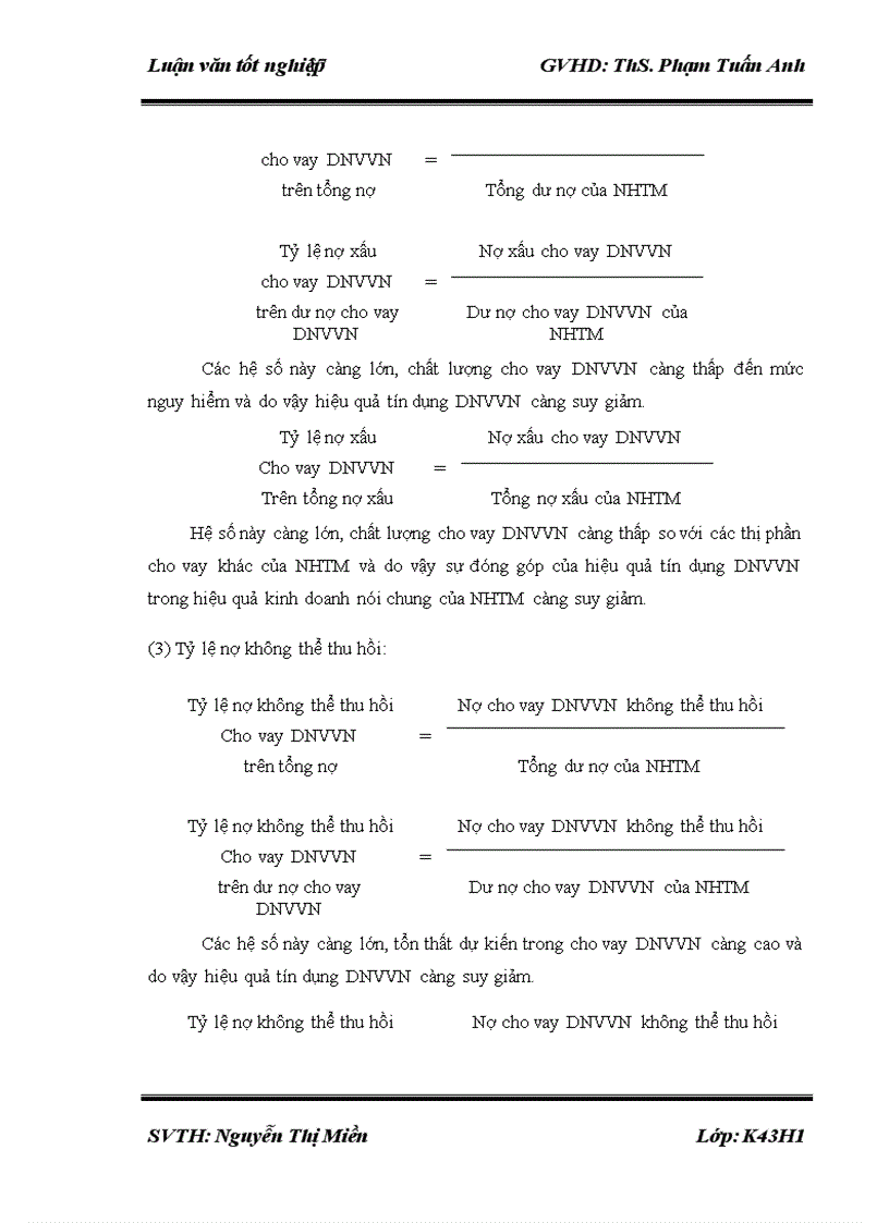 image for page Nâng cao hiệu quả cho vay DNVVN tại Ngân hàng TMCP Công Thương Việt Nam chi nhánh Tây Hà Nội
